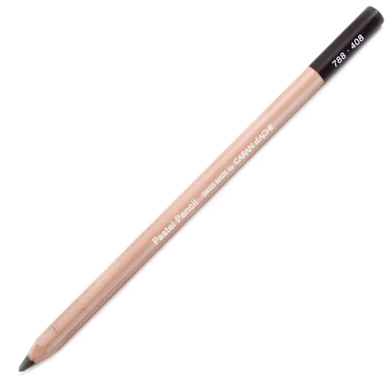 Lápis Pastel Caran D'Ache Tom Marrom 408 Dark Sepia