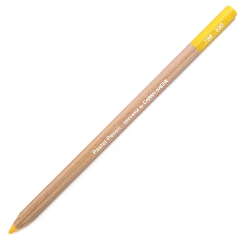 Lápis Pastel Caran D'Ache Tom Amarelo 530 Gold Cadmium Yellow