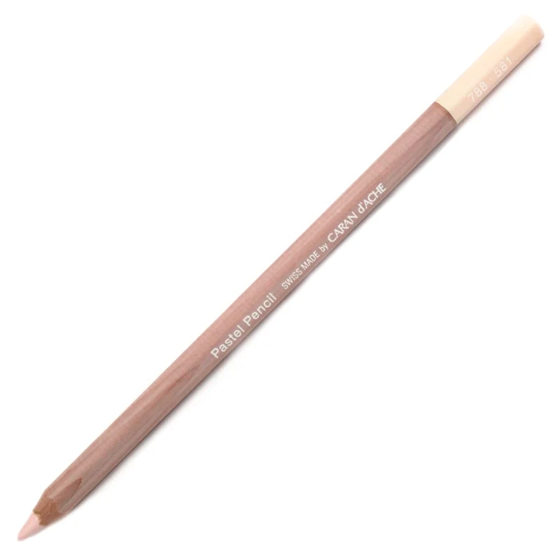 Lápis Pastel Caran D'Ache Tom Rosa 581 Pink White