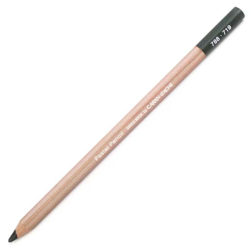 Lápis Pastel Caran D'Ache Tom Verde 719 Dark Phthalocyanine Green