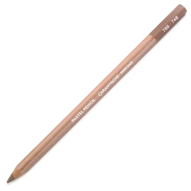 Lápis Pastel Caran D'Ache Tom Marrom 746 Dark Flesh 50%