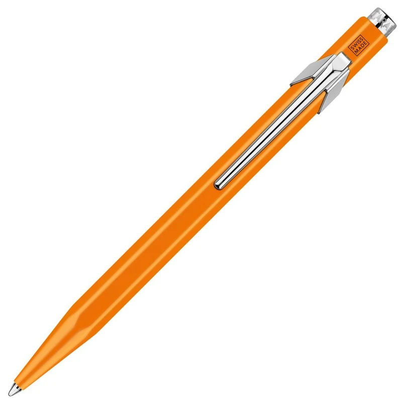 Caneta Esferográfica Caran d'Ache 849 Popline Fluo Laranja