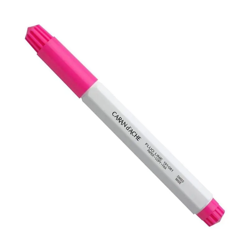Marca Texto Caran D'ache Fluo Line Rosa Neon