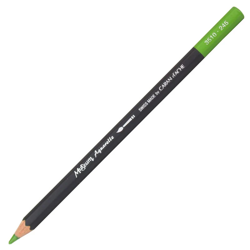 Lápis Aquarelado Caran D'Ache Museum Tom Verde 245 Light Olive