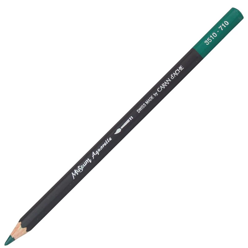 Lápis Aquarelado Caran D'Ache Museum Tom Verde 710 Phthalocyanine Green