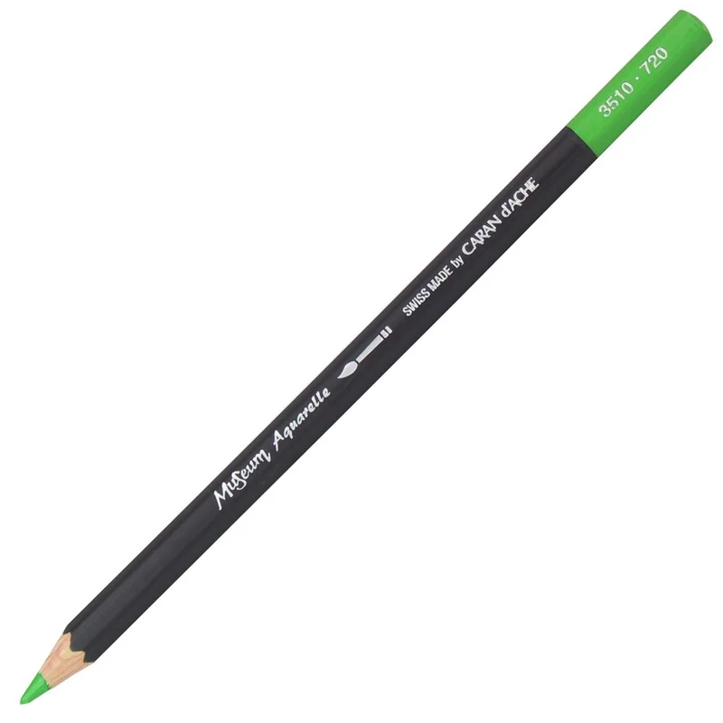 Lápis Aquarelado Caran D'Ache Museum Tom Verde 720 Bright Green