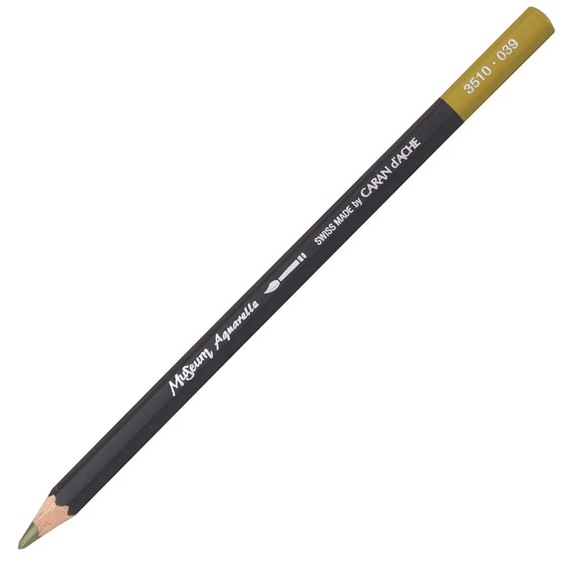 Lápis Aquarelado Caran D'Ache Museum Tom Marrom 039 Olive Brown