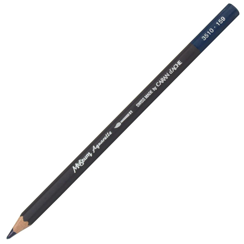 Lápis Aquarelado Caran D'Ache Museum Tom Azul 159 Prussian Blue