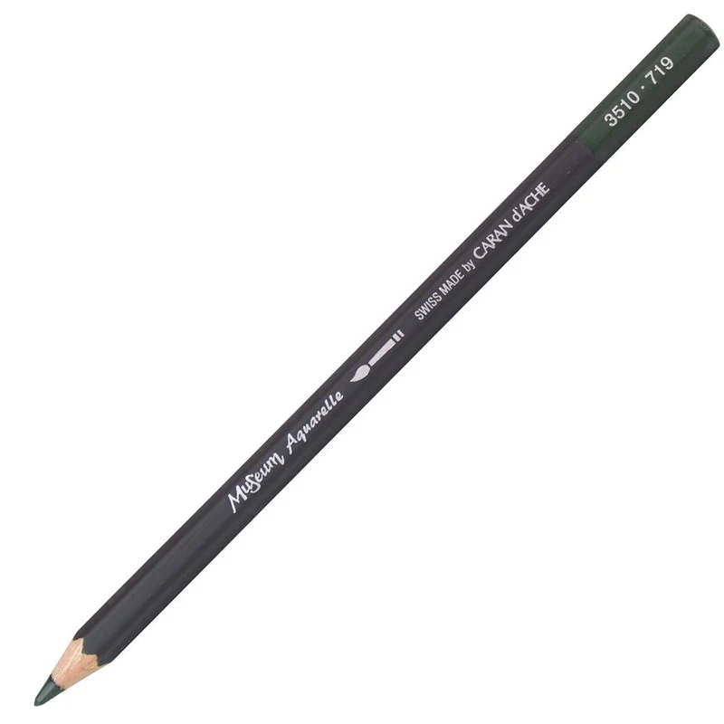 Lápis Aquarelado Caran D'Ache Museum Tom Verde 719 Dark Phthalocyanine Green