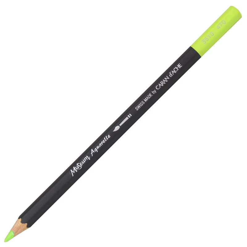 Lápis Aquarelado Caran D'Ache Museum Tom Verde 470 Spring Green