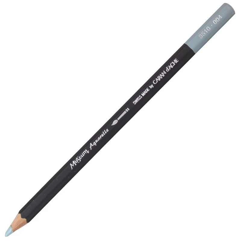 Lápis Aquarelado Caran D'Ache Museum Tom Cinza 004 Steel Grey