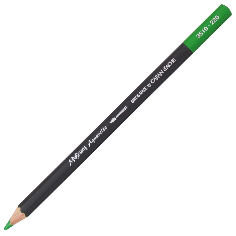 Lápis Aquarelado Caran D'Ache Museum Tom Verde 220 Grass Green