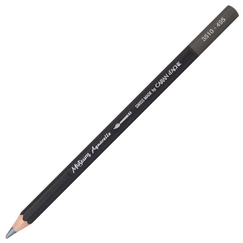 Lápis Aquarelado Caran D'Ache Museum Tom Cinza 495 Slate Grey