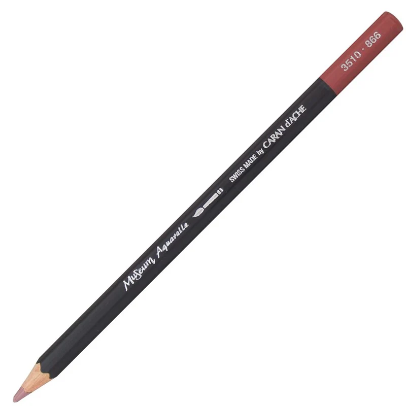 Lápis Aquarelado Caran D'Ache Museum Tom Marrom 866 Burnt Sienna 50%