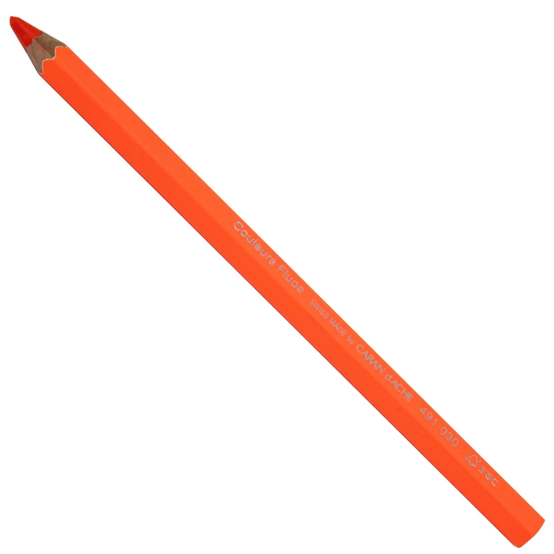Lápis Jumbo Caran D’Ache Neon Laranja