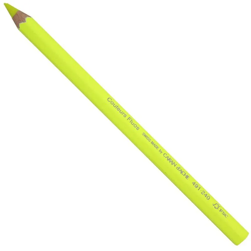 Lápis Jumbo Caran DAche Neon Amarelo