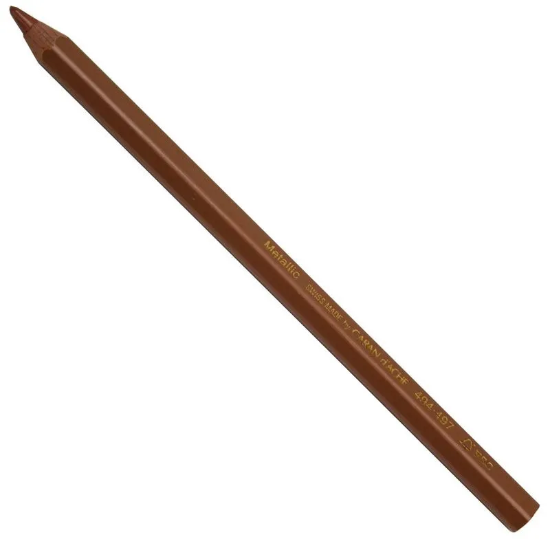 Lápis Jumbo Caran Dache Metálico Bronze