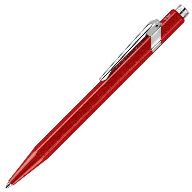 Caneta Esferográfica Caran d'Ache 849 Popline Metal Vermelho