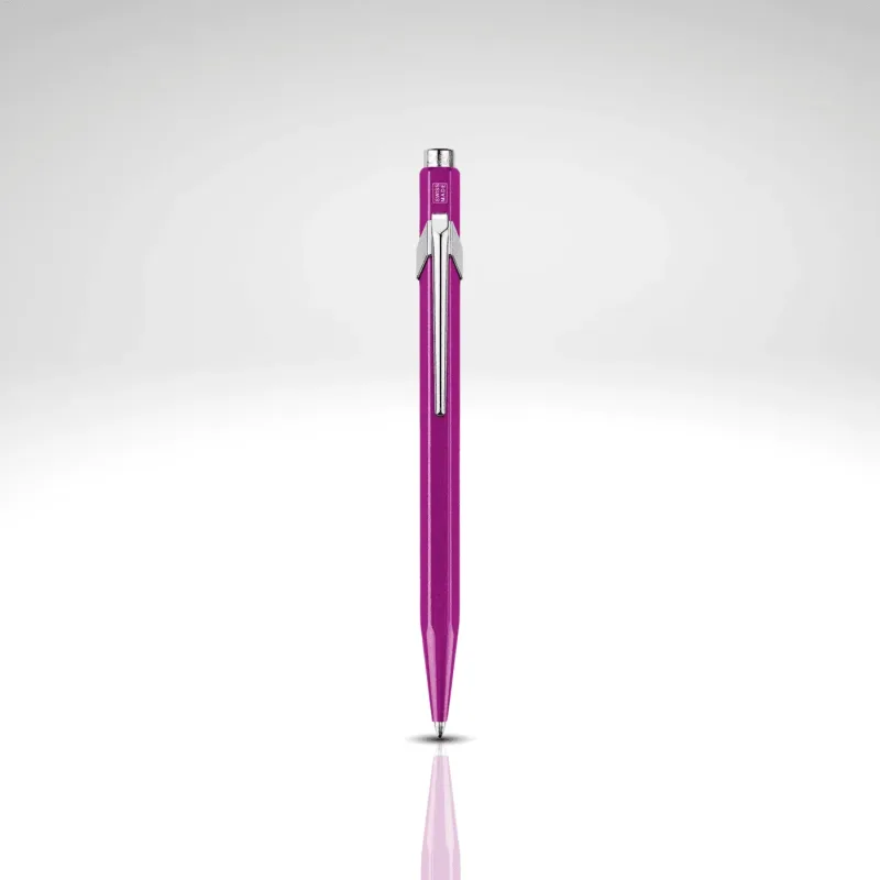 Caneta Esferográfica 849 Popline Metal Violeta - Caran d'Ache