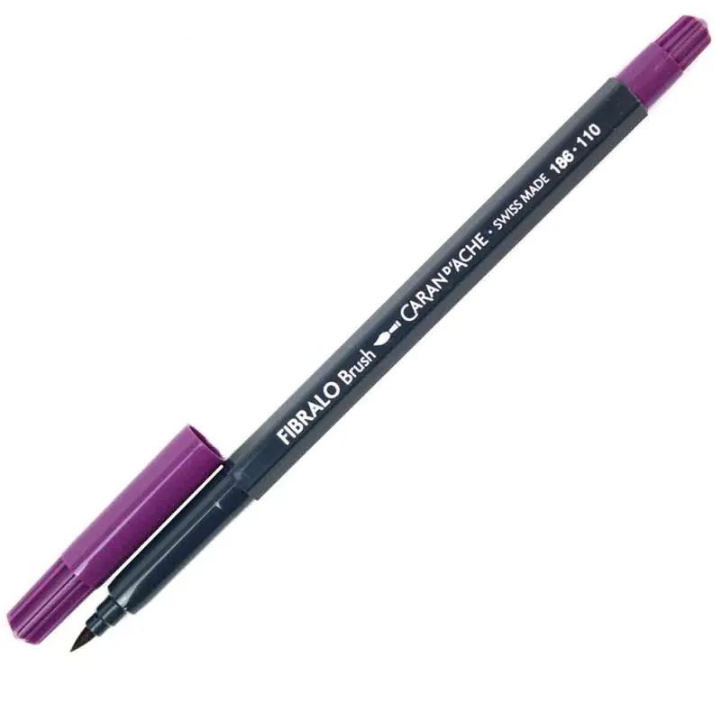 Caneta Brush Carand'Ache Fibralo 186.110 Violeta