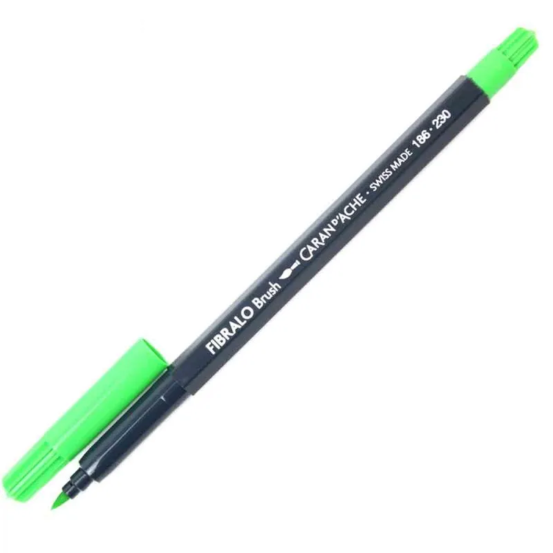 Caneta Brush Carand'Ache Fibralo 186.230 Verde Claro
