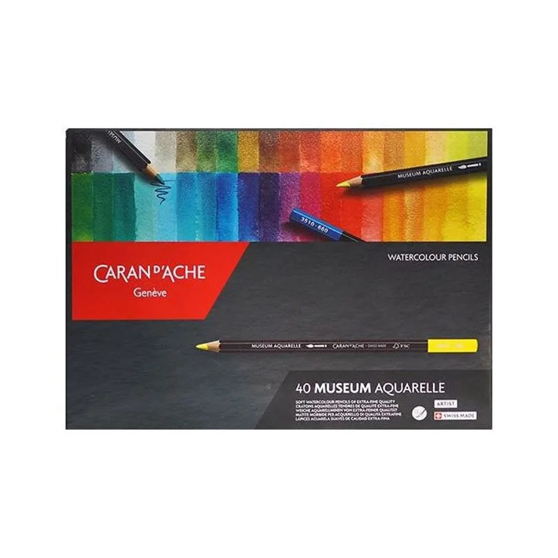 Lápis De Cor Aquarelável Caran D'ache Museum Estojo 040 Un 3510.340