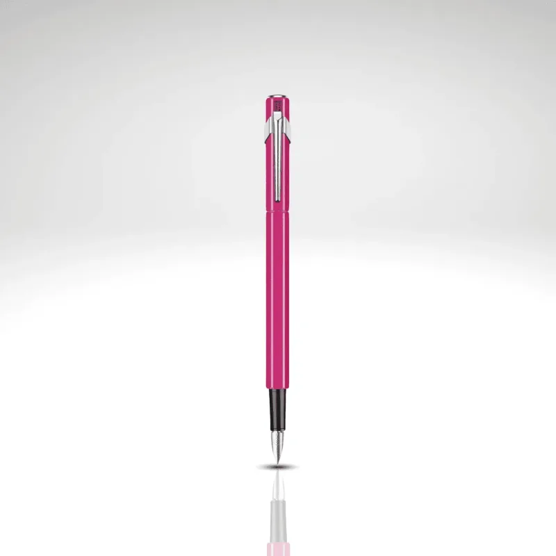Caneta Tinteiro 849 Fluo Pena Média Rosa Fluo - Caran d'Ache
