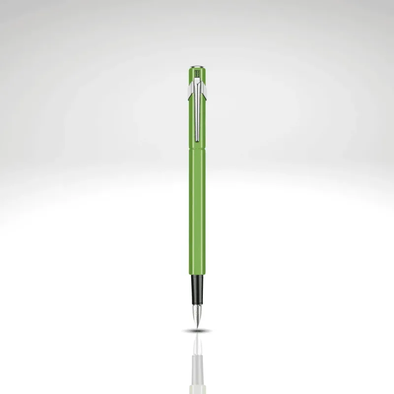 Caneta Tinteiro 849 Fluo Pena Média Verde Fluo - Caran d'Ache