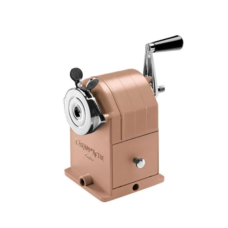 Apontador Caran Dache Manual Em Metal Brut Rose