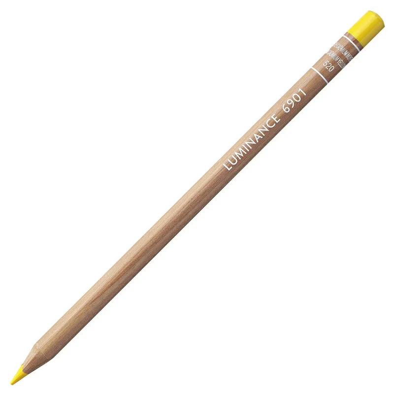 Lápis de Cor Caran d'Ache Luminance Tom Amarelo 520 Medium Cadmium Yellow