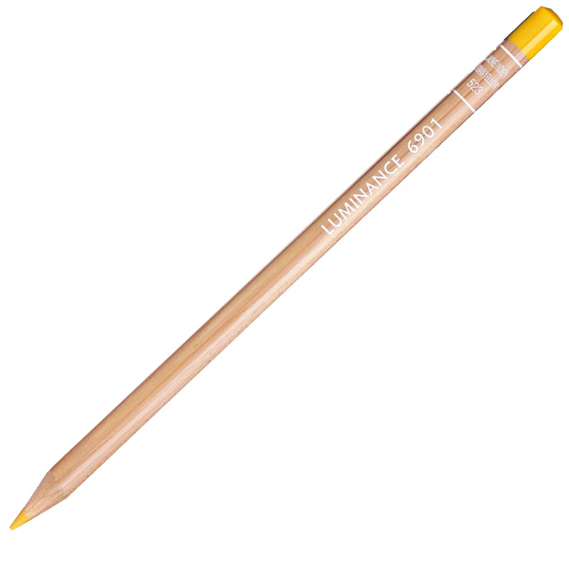 Lápis de Cor Caran d'Ache Luminance Tom Amarelo 523 Indian Yellow