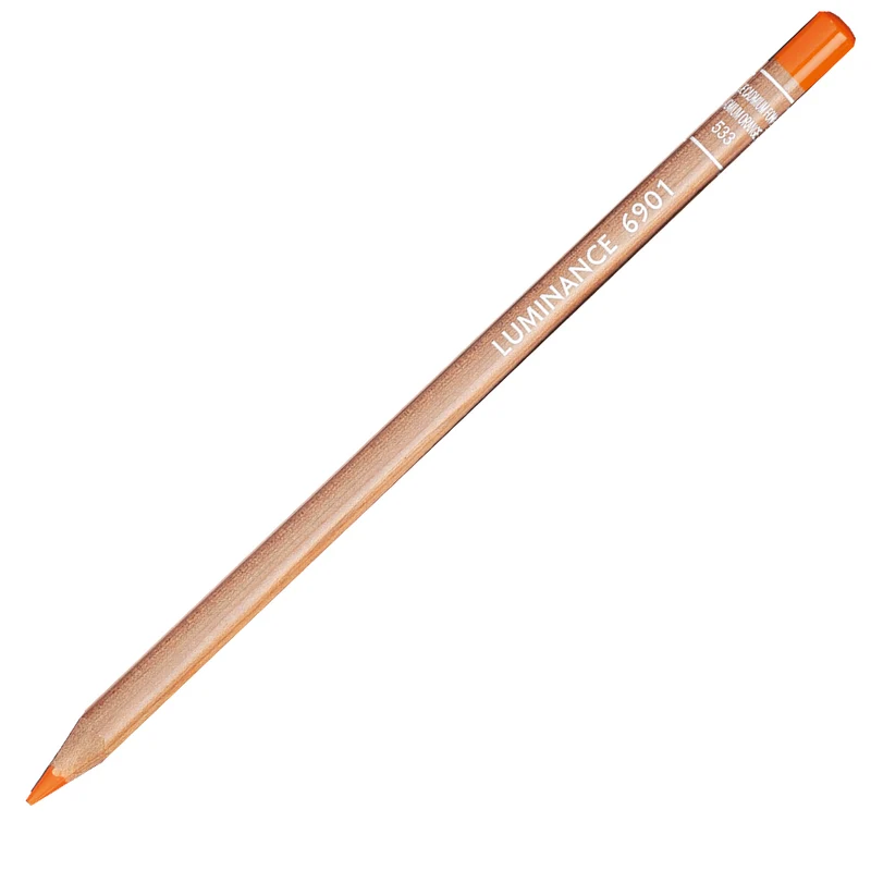 Lápis de Cor Caran d'Ache Luminance Tom Laranja 533 Dark Cadmium Orange