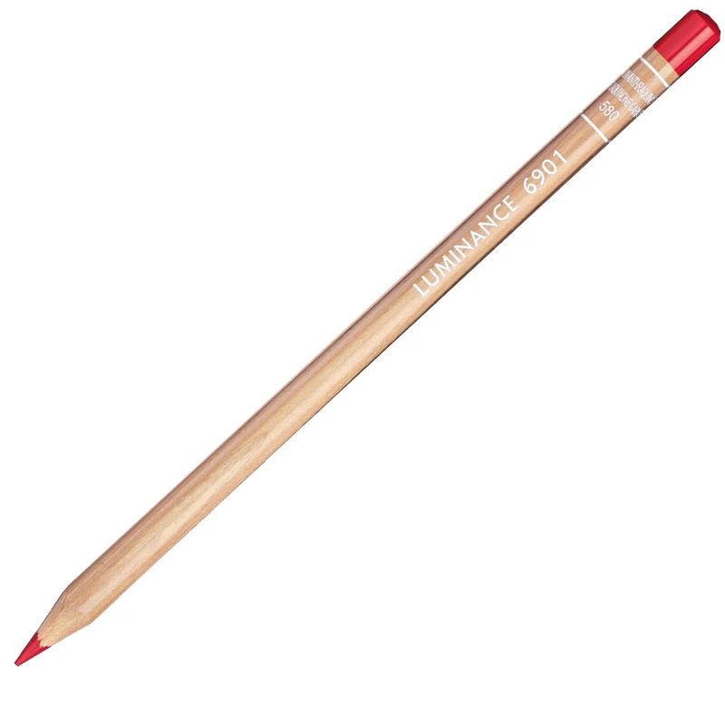 Lápis de Cor Caran d'Ache Luminance Tom Vermelho 580 Anthraquinone Carmine