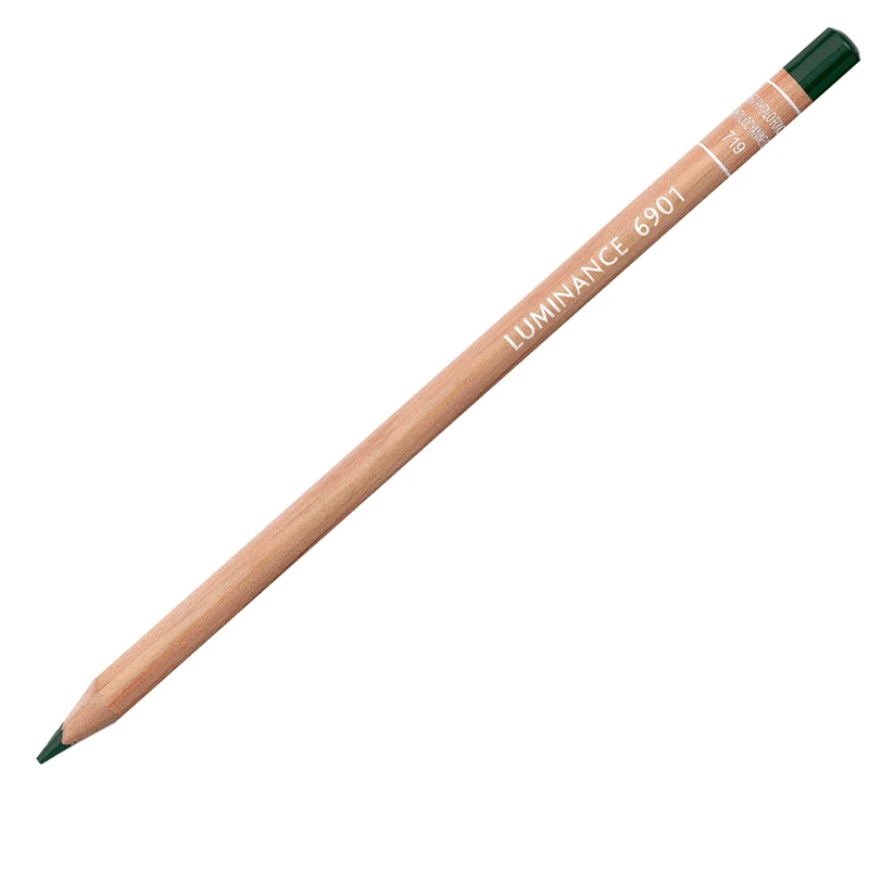 Lápis de Cor Caran d'Ache Luminance Tom Verde 719 Dark Phthalo Green