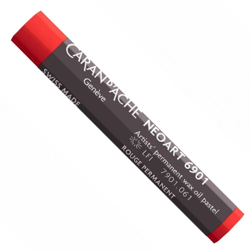 Pastel Neoart Caran d'Ache 6901 Tom Vermelho 061 Permanent Red
