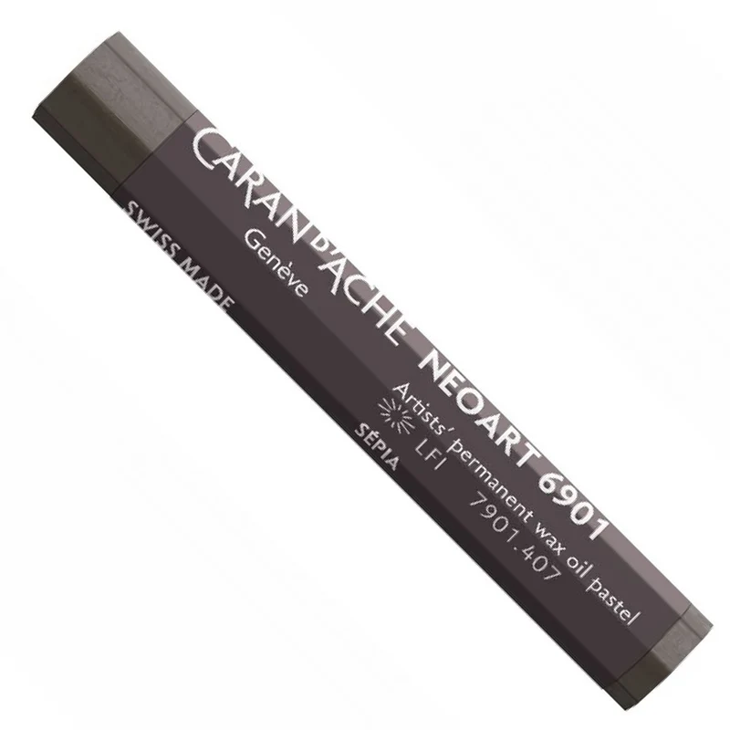 Pastel Neoart Caran d'Ache 6901 Tom Marrom 407 Sepia