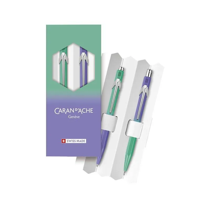 Conjunto Carand'ache Caneta + Lapiseira 0.5mm Borealis