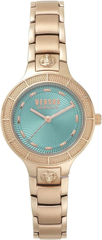 Versus by Versace Ladies Watch with Green Dial and Rose Gold Strap VSP480818
