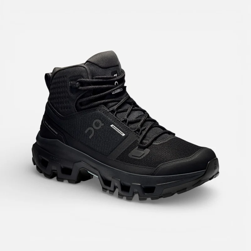 Bota On Running CLOUDROCK WATERPROOF 2 Feminina - Preta Preto 36