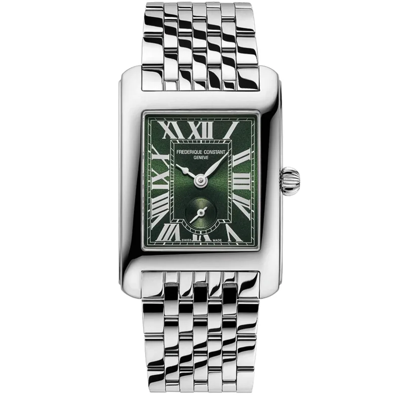 Relógio Frederique Constant Classics Carre Small Seconds Verde FC-235GR2C6B