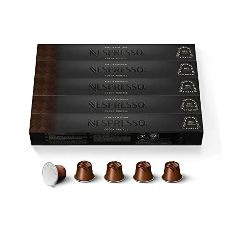 Nespresso Cápsulas Originalline, Trufa De Cacau, Café Expresso Assado Leve, 50 Cápsulas De Café Expresso Conde, Cervejas 1.35oz