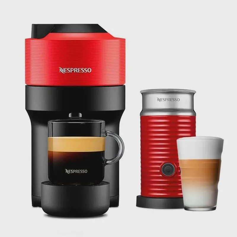 Cafeteira Nespresso Vertuo pop Combo Vermelho Pimenta para Café Espresso Manual - A3GCV2BR