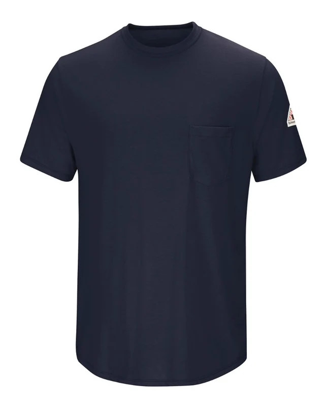 Bulwark SMT6 Short Sleeve Lightweight T-Shirt - Navy Blue-Navy / Adult XL