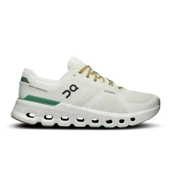נעלי ריצה און קלאוד ראנר 2 רחבות לגברים On Cloudrunner 2 Wide Undyed/Green 3ME10322404 44 / 2E רוחב