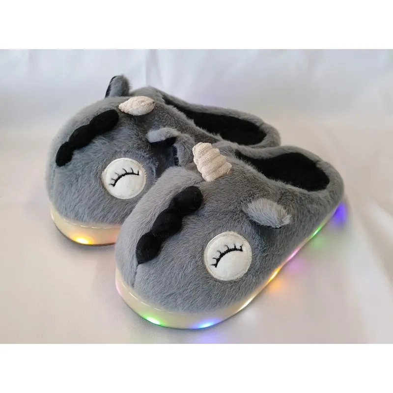 PANTUFA 3D INFANTIL LED DINOSSAURO 26-31 257181 BANANA TOYS