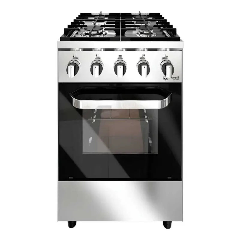 Cocina Industrial Morelli Multigas Acero Ex 550 55 Cm