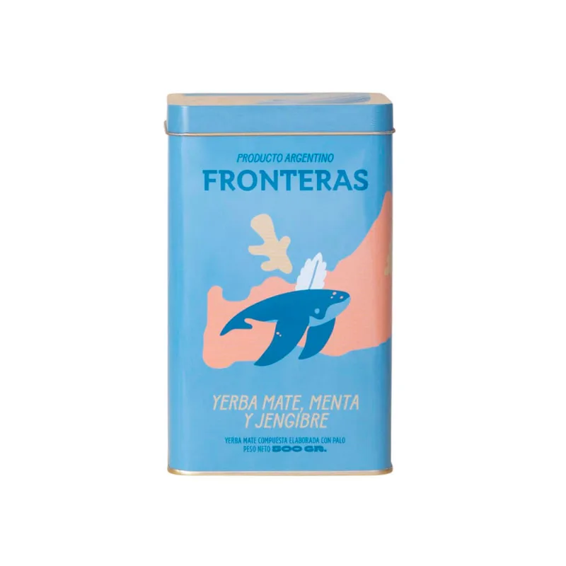 Yerba Mate Sabor Menta y Jengibre 500 Grs Fronteras