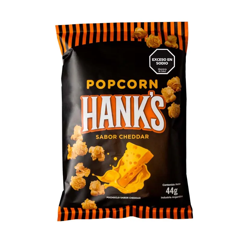 Pochoclos Sabor Cheddar 44 Grs Hank's