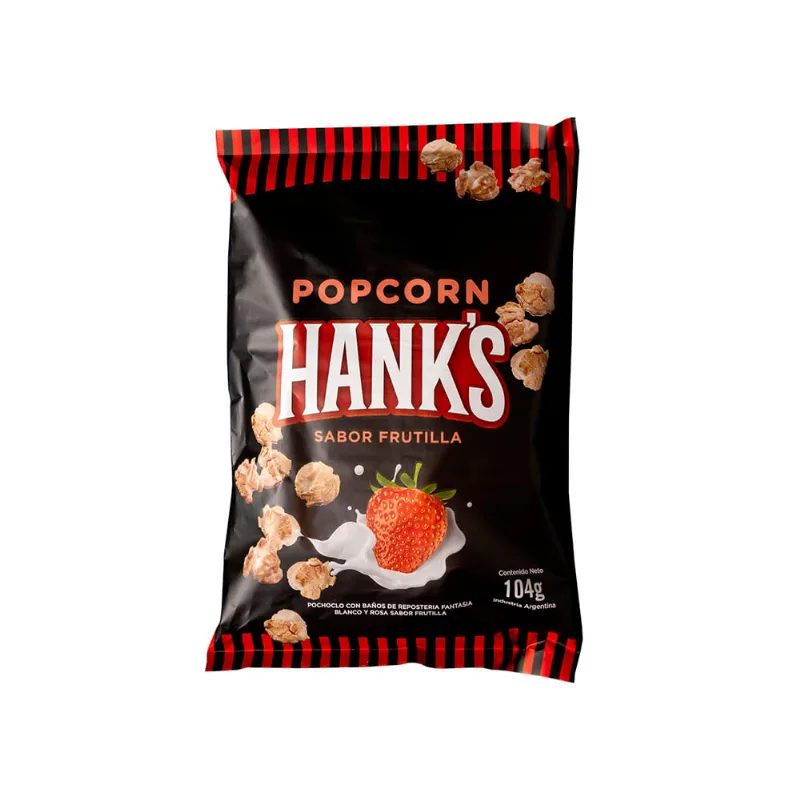 Pochoclos Hanks Frutilla X 104g