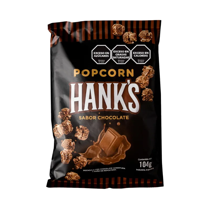 Pochoclos Sabor Chocolate 104 Grs Hank's
